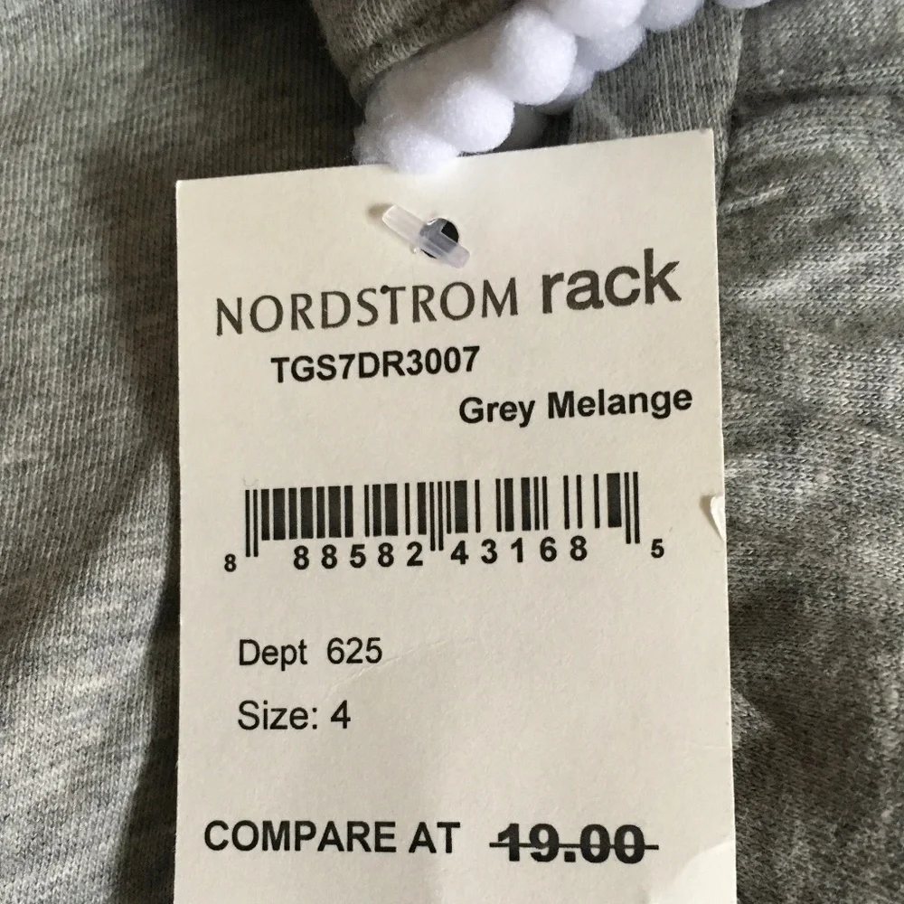 Joe Fresh Sleeveless Ruffled Dress Girl Size 4 Gray Drawstring Waist Pom  Pom. - Picture 5 of 5